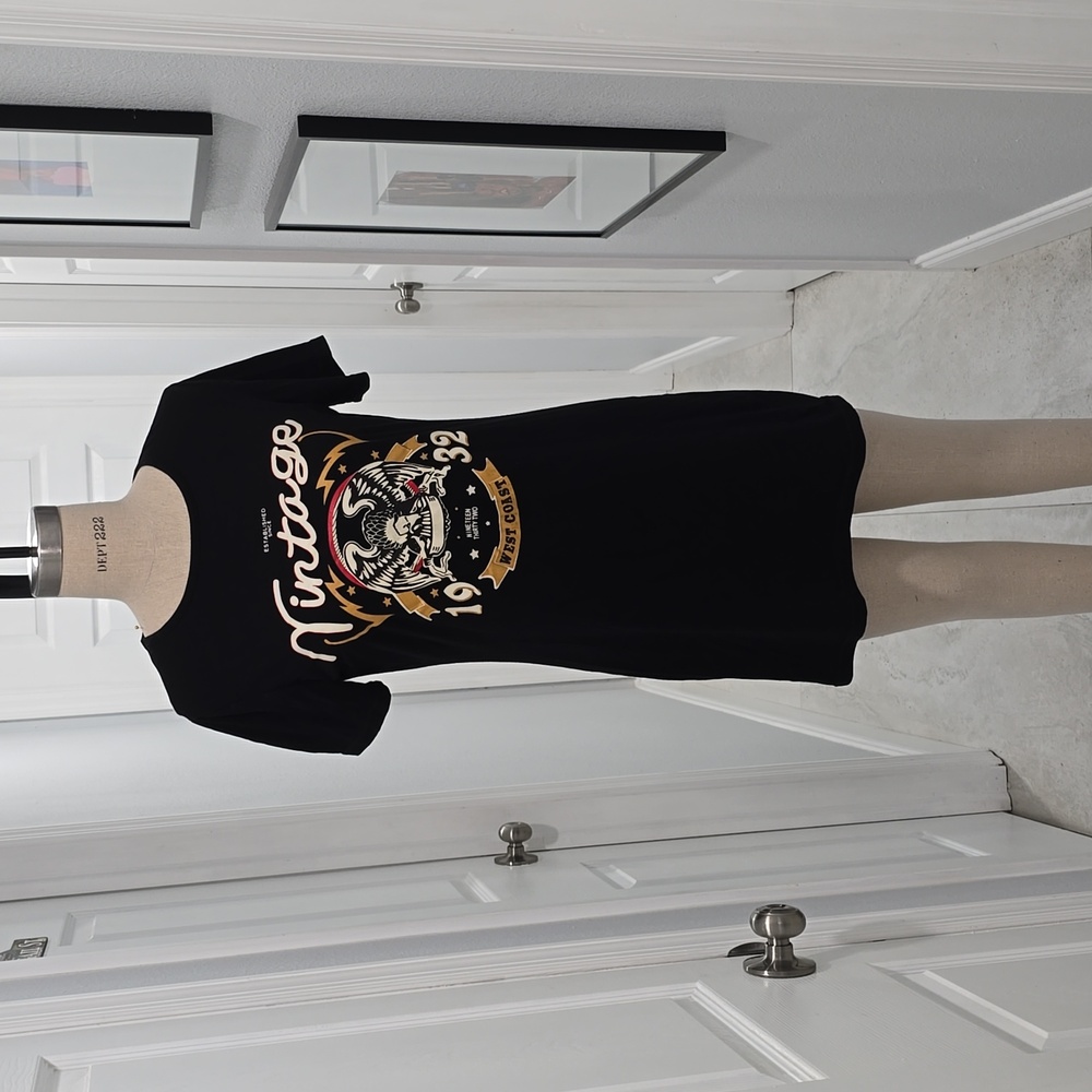 Short Sleeve Print T-Shirt Mini Dress